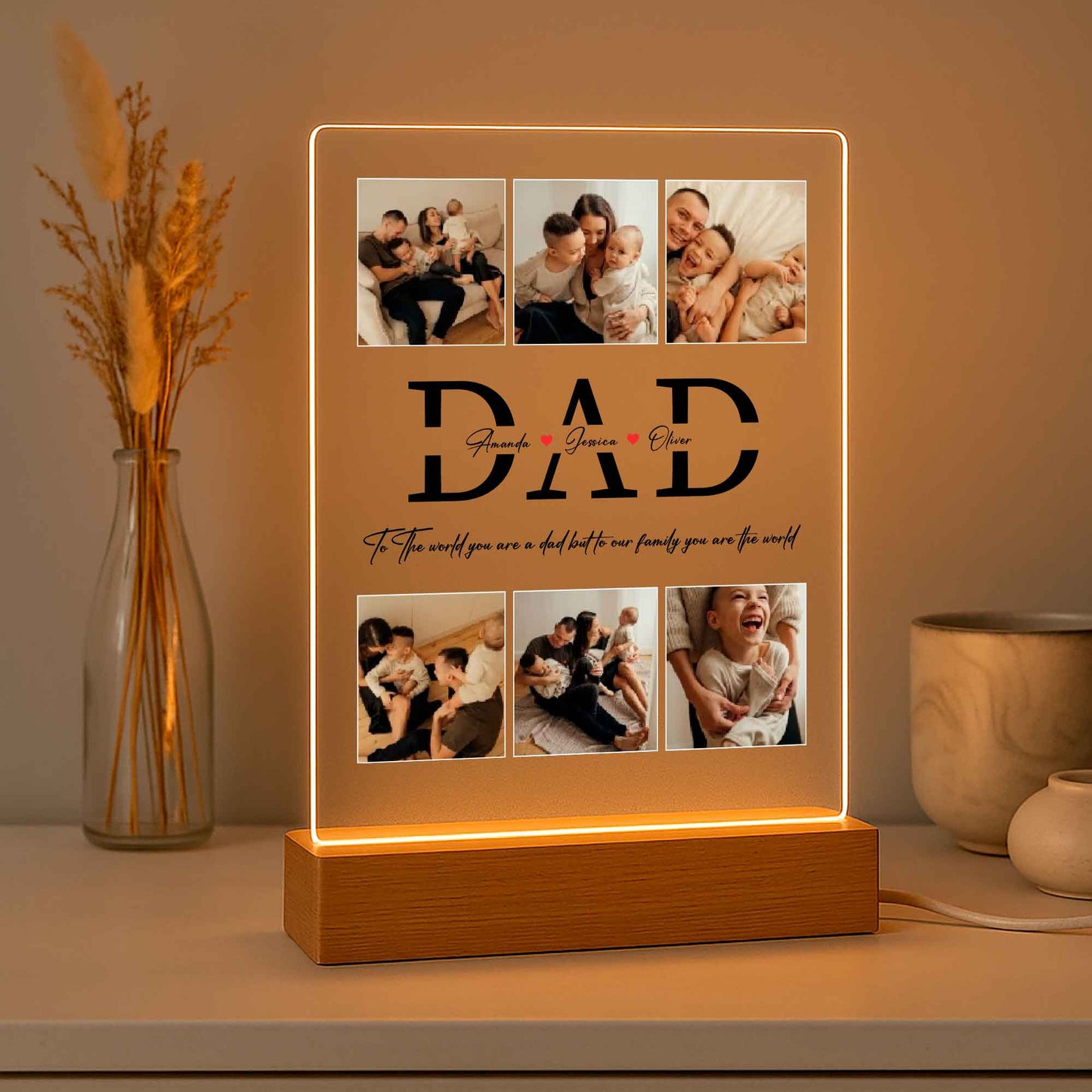 Personalized Dad Photo Gift – Custom Father’s Day Keepsake from Kids