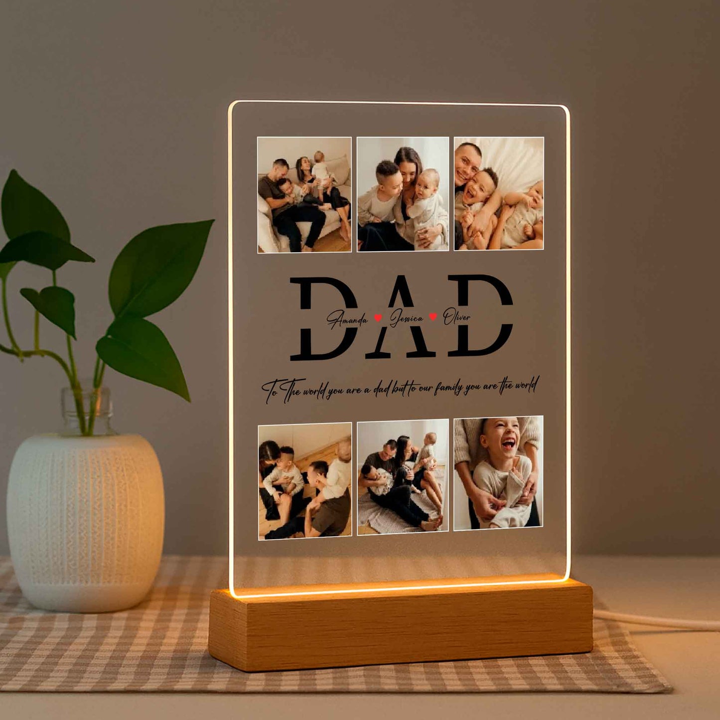 Personalized Dad Photo Gift – Custom Father’s Day Keepsake from Kids