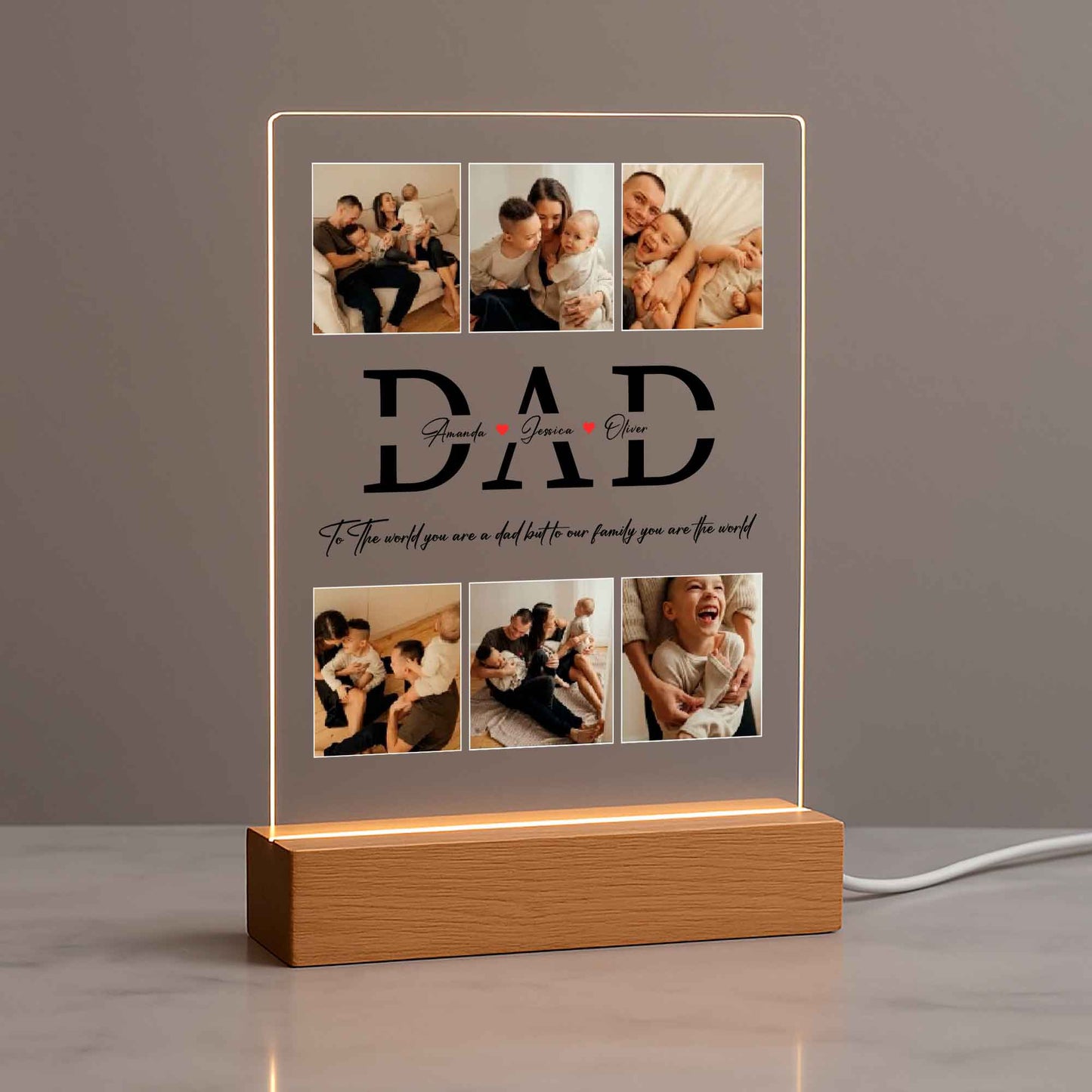 Personalized Dad Photo Gift – Custom Father’s Day Keepsake from Kids