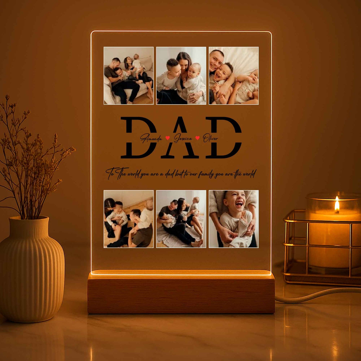 Personalized Dad Photo Gift – Custom Father’s Day Keepsake from Kids