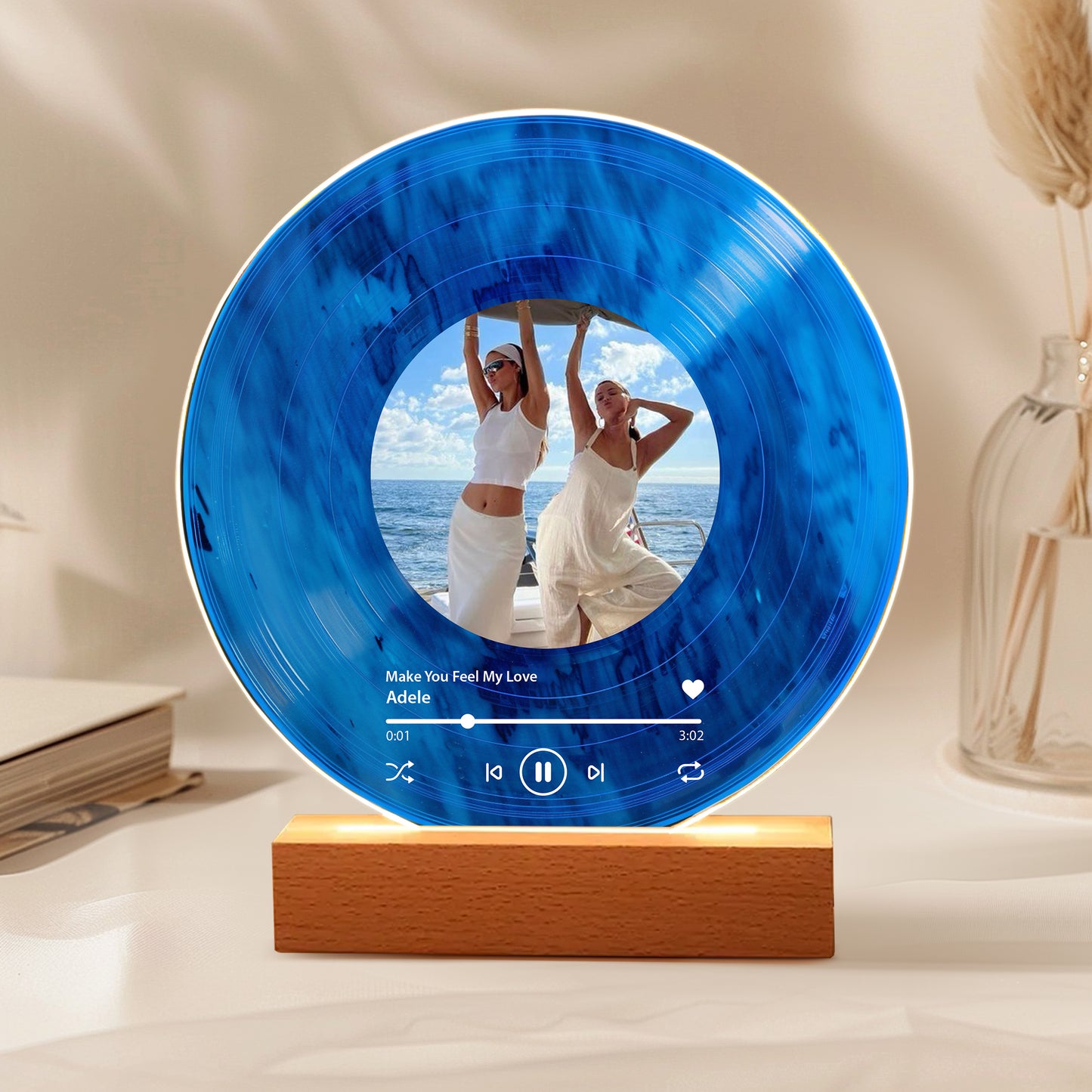 Custom Anniversary Vinyl – Photo + Our Song, Personalized Couple Keepsake Gift for Wedding & Anniversary