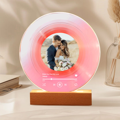 Custom Anniversary Vinyl – Photo + Our Song, Personalized Couple Keepsake Gift for Wedding & Anniversary