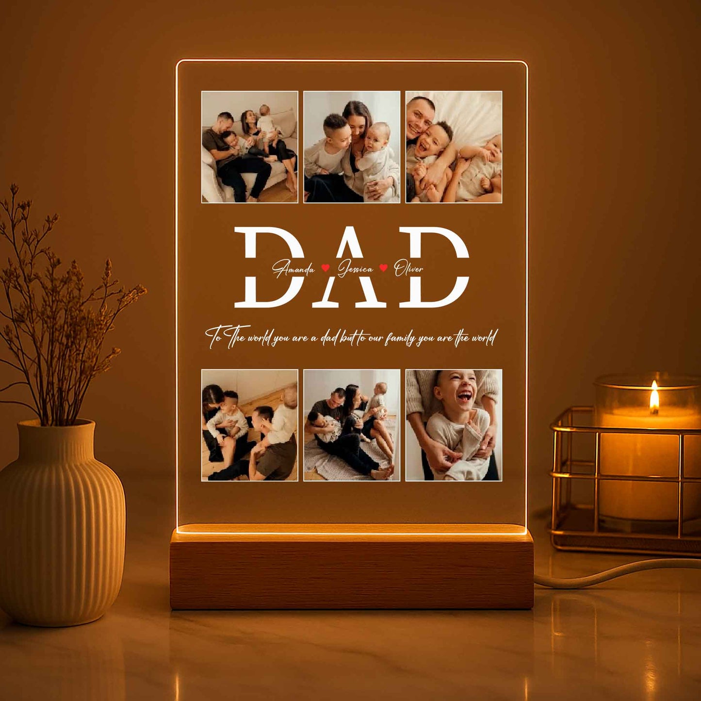 Personalized Dad Photo Gift – Custom Father’s Day Keepsake from Kids