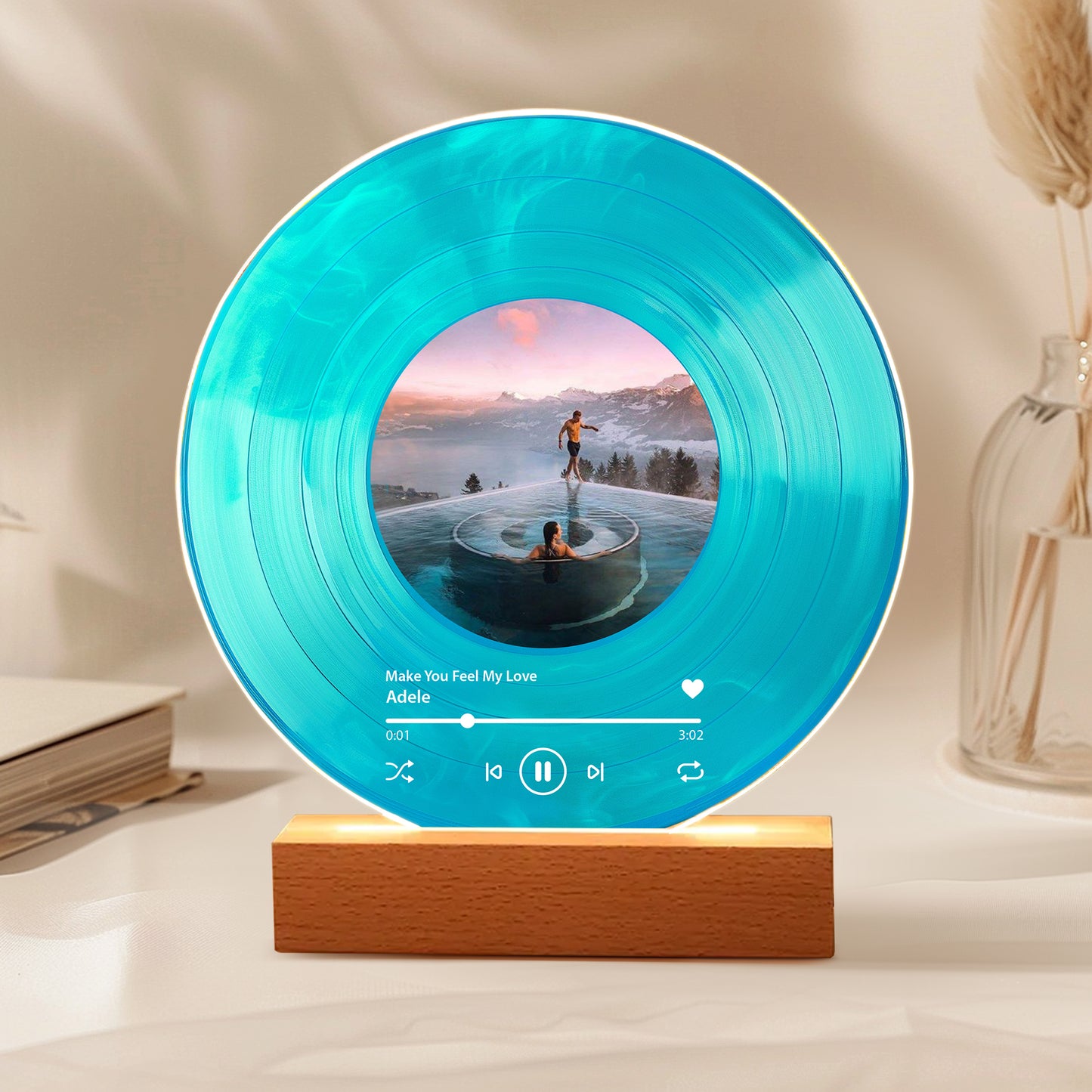 Custom Anniversary Vinyl – Photo + Our Song, Personalized Couple Keepsake Gift for Wedding & Anniversary