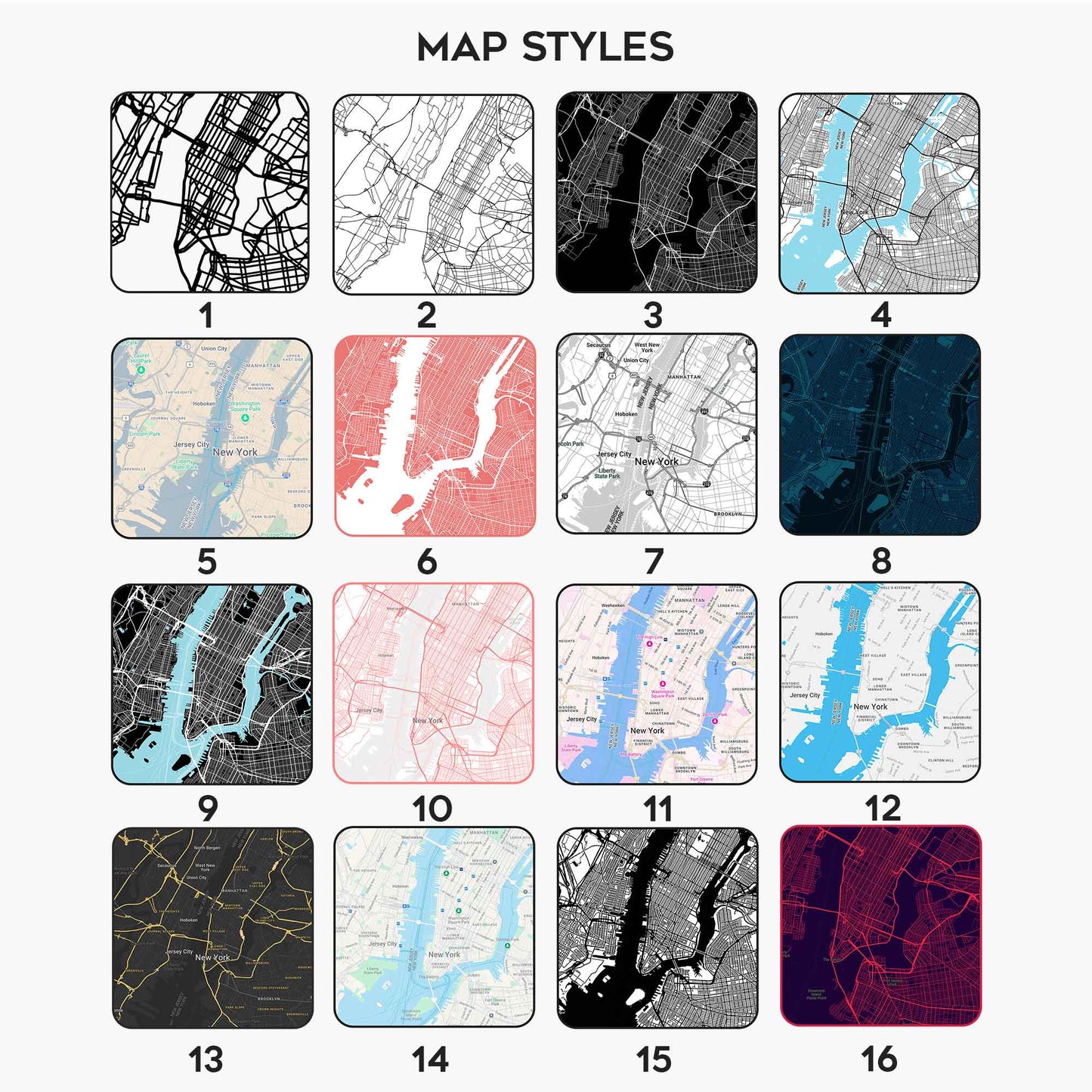 Custom Couple Map Night Light – Personalized Location Plaque