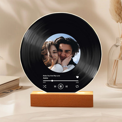 Custom Anniversary Vinyl – Photo + Our Song, Personalized Couple Keepsake Gift for Wedding & Anniversary