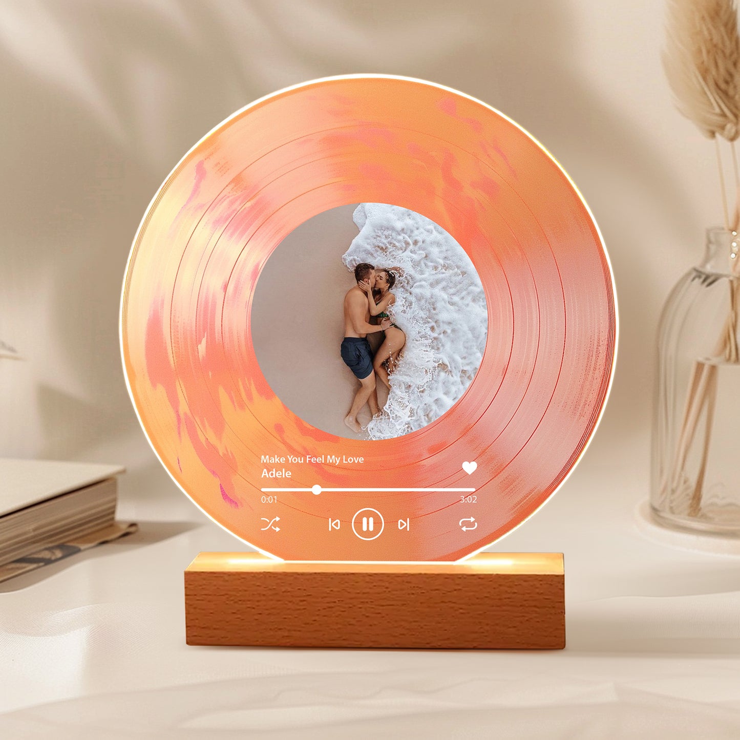 Custom Anniversary Vinyl – Photo + Our Song, Personalized Couple Keepsake Gift for Wedding & Anniversary