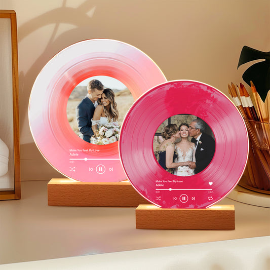 Anniversary Gift for Wife – Custom Vinyl with Photo + Our Song, Personalized Romantic Keepsake for Wedding Anniversary