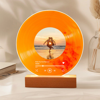 Custom Anniversary Vinyl – Photo + Our Song, Personalized Couple Keepsake Gift for Wedding & Anniversary