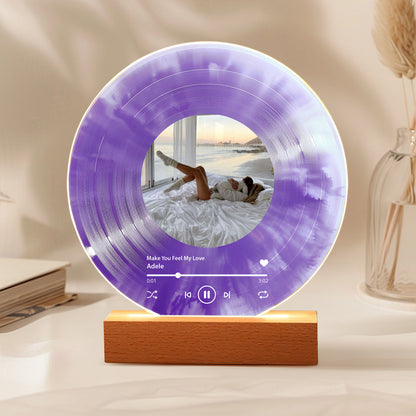 Custom Anniversary Vinyl – Photo + Our Song, Personalized Couple Keepsake Gift for Wedding & Anniversary