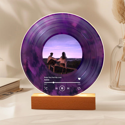 Custom Anniversary Vinyl – Photo + Our Song, Personalized Couple Keepsake Gift for Wedding & Anniversary